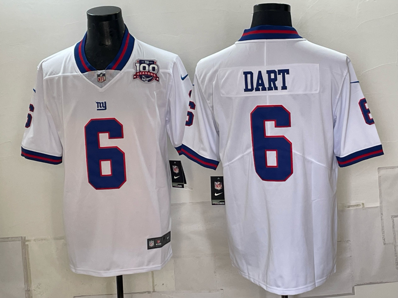 Men New York Giants #6 Dart white Nike 2026 NFL Game Jersey 0930002